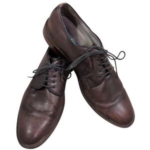 Aston Grey Barry Brown shoes, Leather Oxford lace, men's size 10